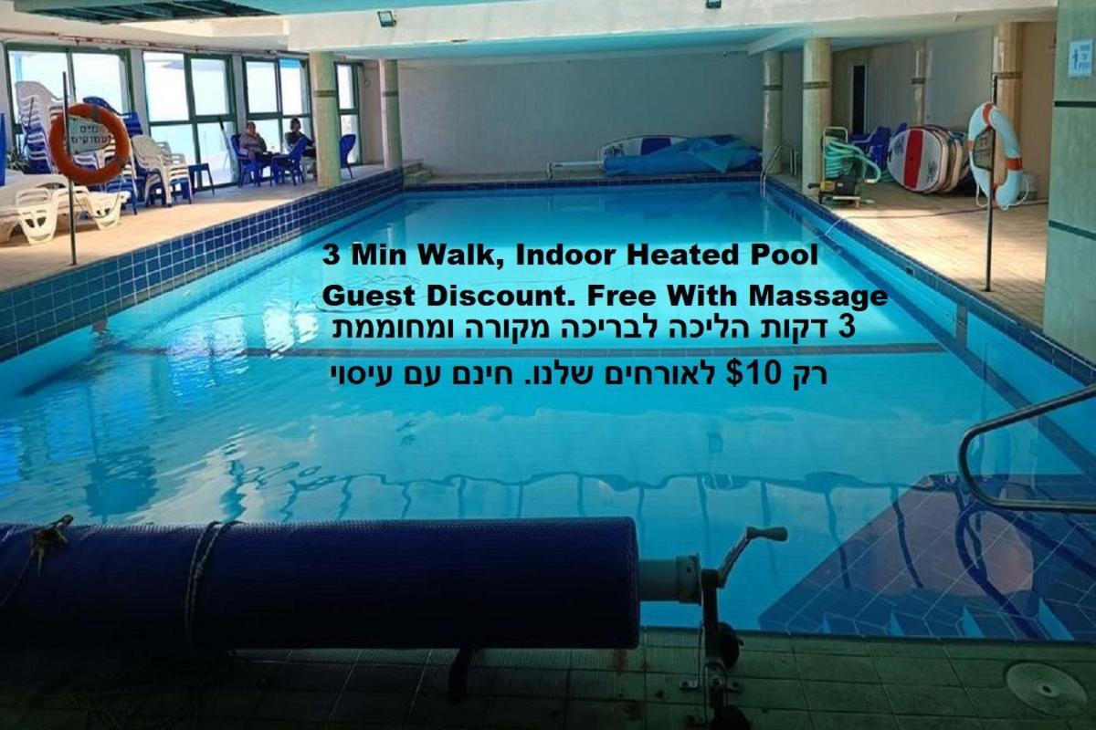 Beach Suite Israel- Best View, Gym, Massage Chair, Low Fee For Off-Site Indoor Pool Spa ביץ סוייט ישראל- נוף ים מאלף, כיסא מסאז, חדר כושר, אפשרות לבריכה מקורה, וספא בתשלום ממש מוזל Aškelon Exteriér fotografie